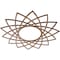 Ekena Millwork Eleanor Wood Fretwork Pierced Ceiling Medallion, Walnut, 24"OD x 9 1/4"ID x 1/4"T CMWP24X24X0250EAWA - alternate 4